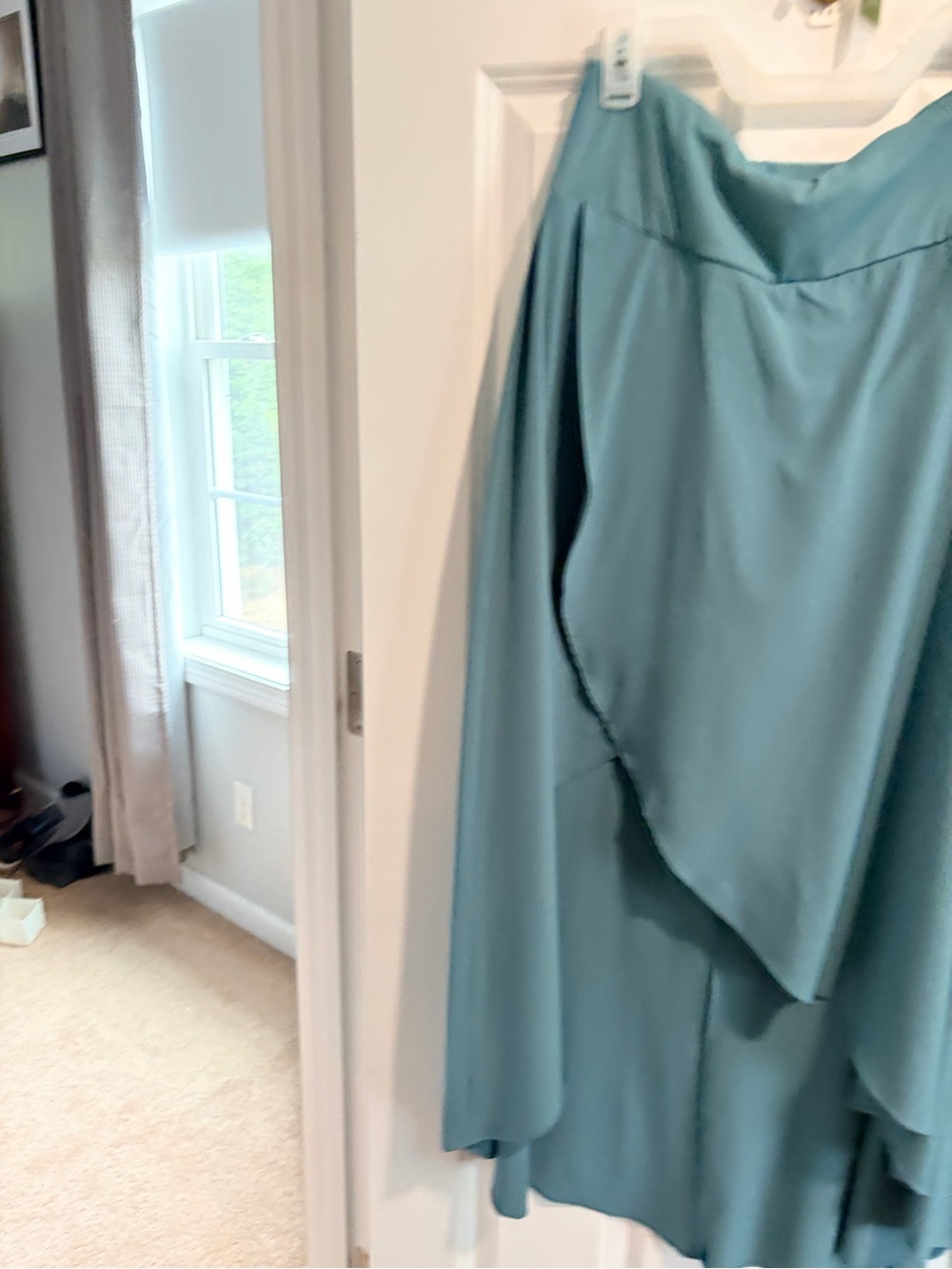 HALARA Teal Asymmetrical Women's Dress